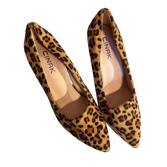 Cinak Leopard‎ Heels Size 8.5 - Picture 2 of 3